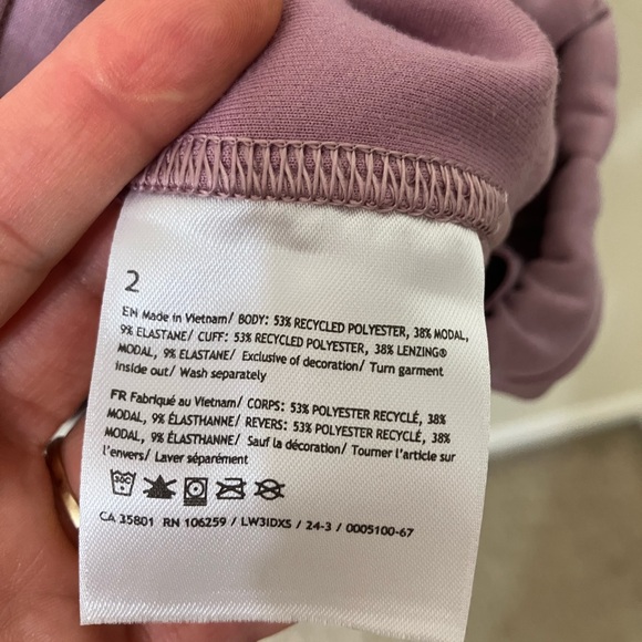 Brushed Softstreme Half Zip in Rose Blush Size 2 - Picture 3 of 5